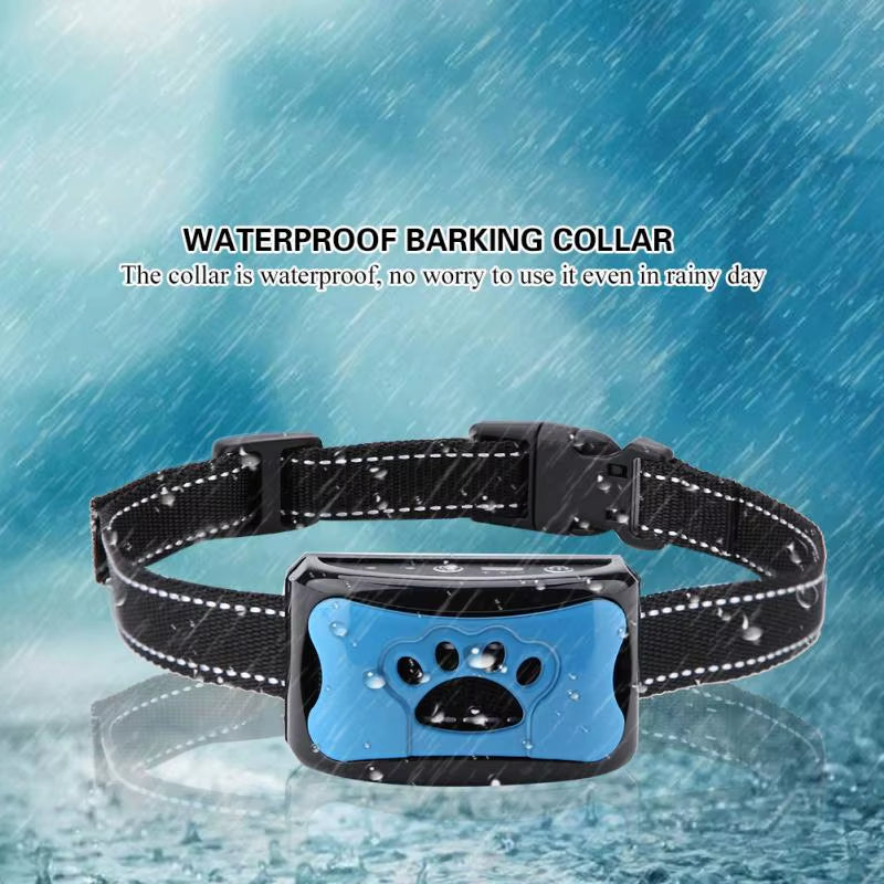Rechargeable Waterproof Dog Anti-Barking Collar with 7 Sensitivity Levels for Effective Bark Control