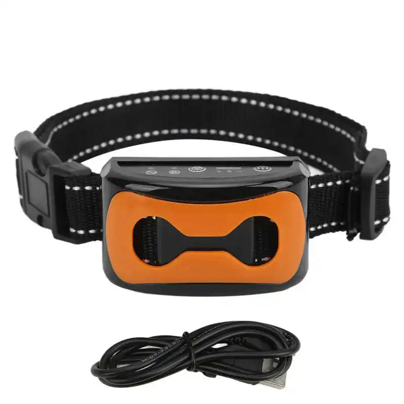 Rechargeable Waterproof Dog Anti-Barking Collar with 7 Sensitivity Levels for Effective Bark Control
