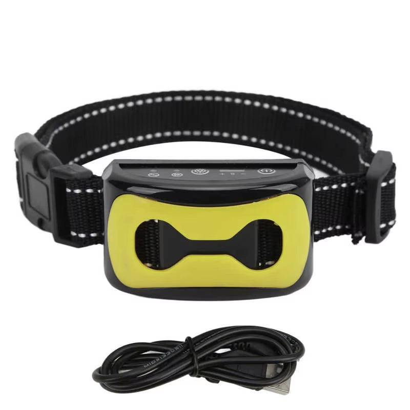 Rechargeable Waterproof Dog Anti-Barking Collar with 7 Sensitivity Levels for Effective Bark Control